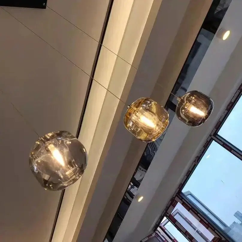 Modern decorbites crystal led chandelier living room orb pendant light