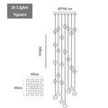 Modern decorbites crystal led chandelier living room pendant light