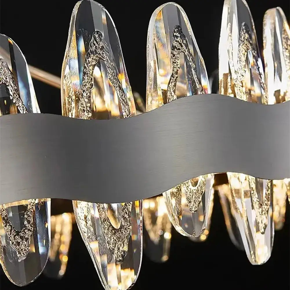 Modern decorbites crystal led chandelier living room pendant light
