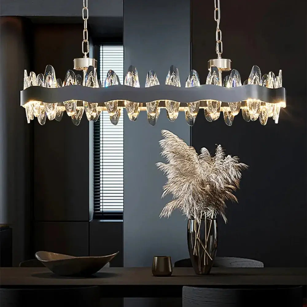Modern decorbites crystal led chandelier living room pendant light