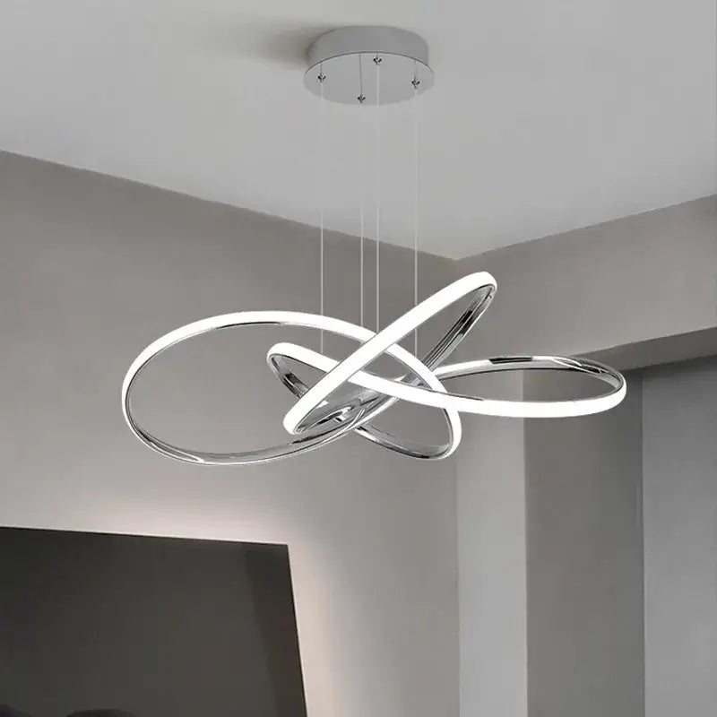 Modern decorbites gold ring led chandelier for dining room lighting