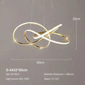 Modern decorbites gold ring led chandelier for dining room lighting