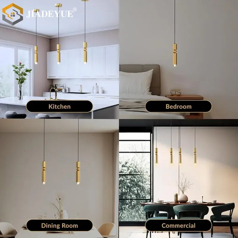 Modern decorbites golden led chandelier for dining room