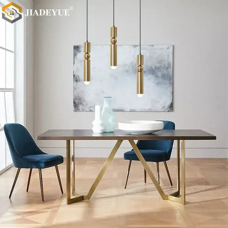 Modern decorbites golden led chandelier for dining room