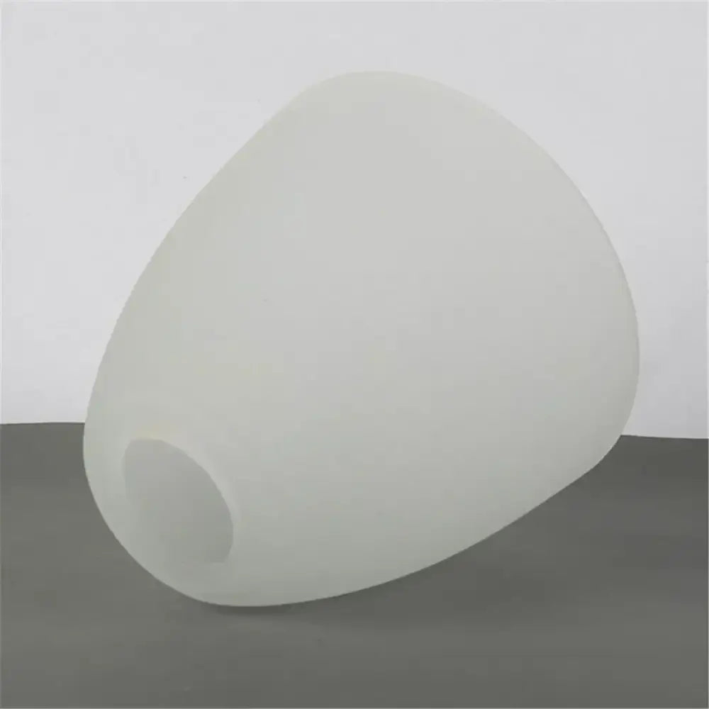 Modern dome white frosted glass shade living room pendant light