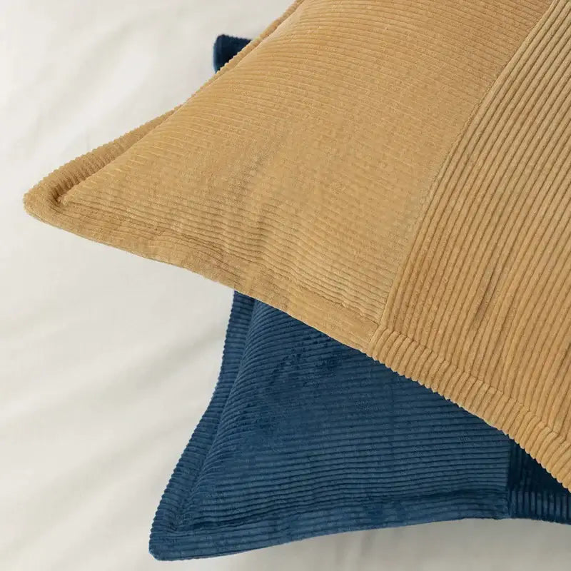Modern earth tone corduroy pillow cover living room cushion