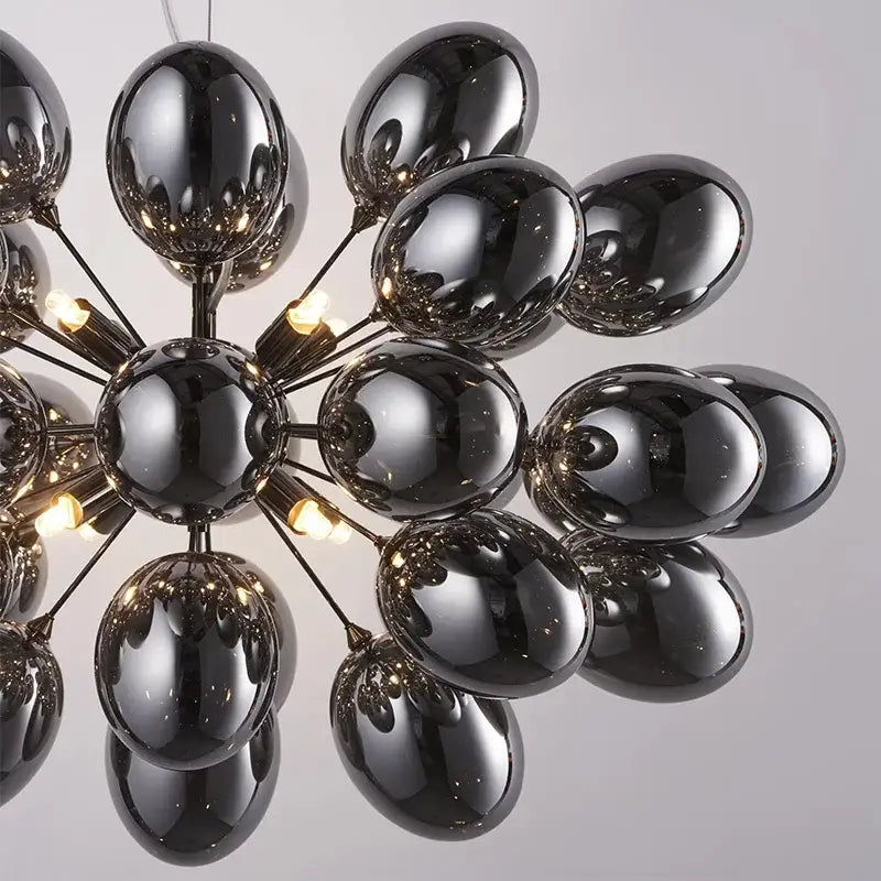 Modern elegant grape glass chandelier dining room pendant light