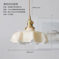 Modern fluted cream glass pendant lights for dining room