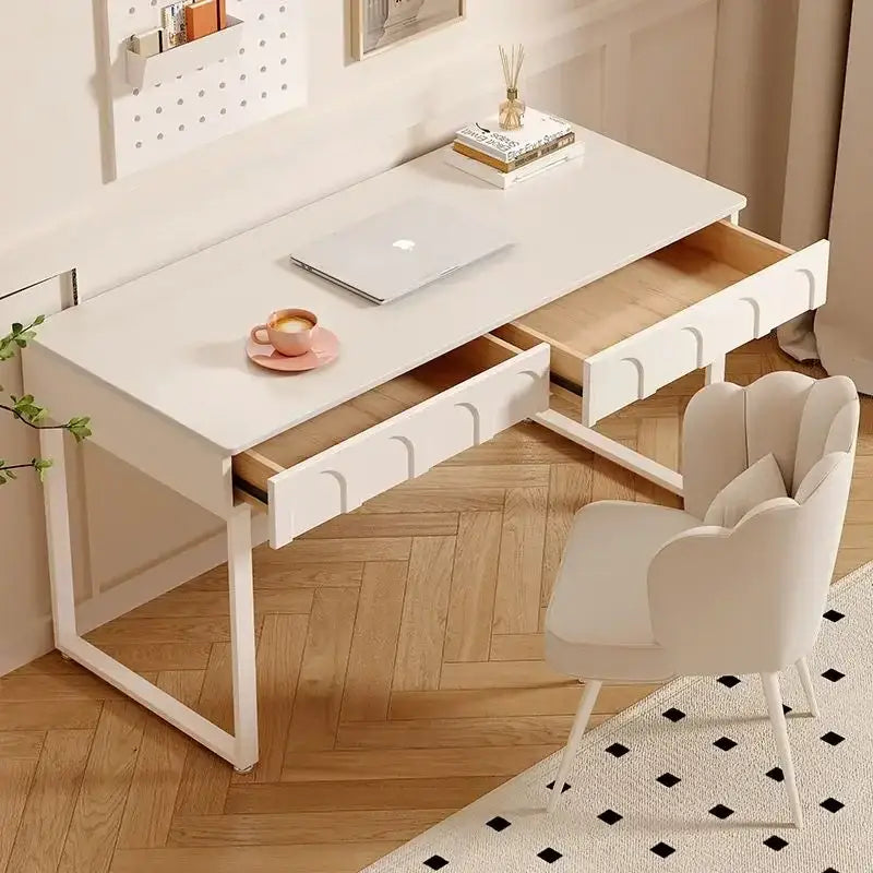 Modern french style cream wind rock board desk bedroom writing table
