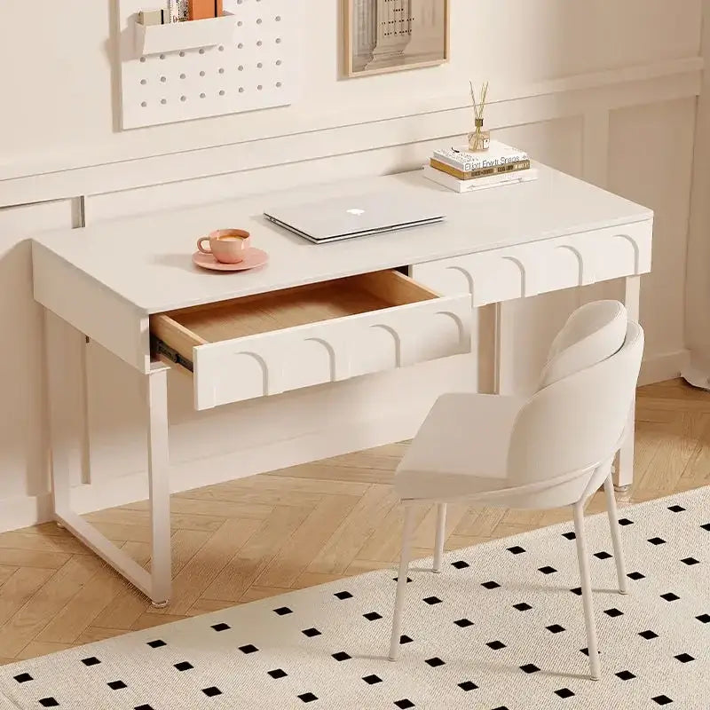 Modern french style cream wind rock board desk bedroom writing table