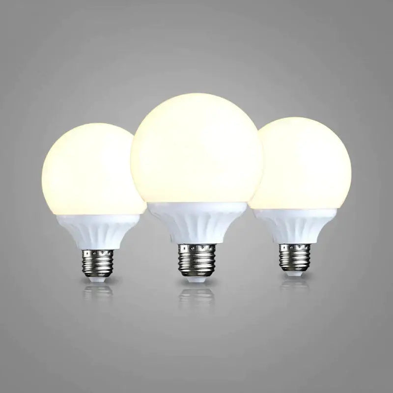 Modern frosted white e27 9w led bulb bedroom high brightness round lamp