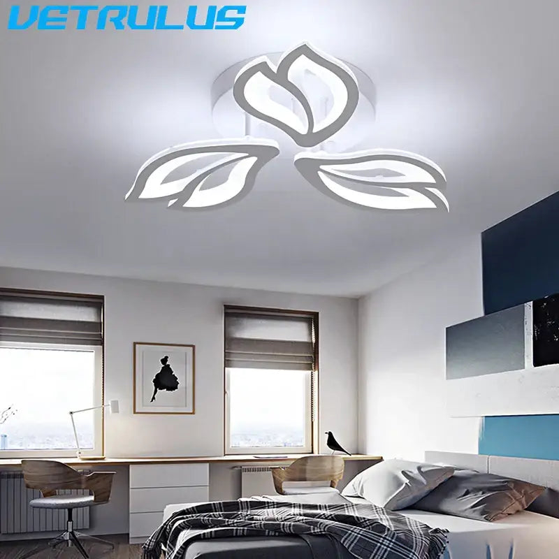 Modern geometric acrylic led ceiling light for living room bedroom