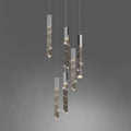 Modern geometric crystal glass led pendant light for living room