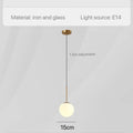 Modern geometric glass pendant lights for bedroom bedside