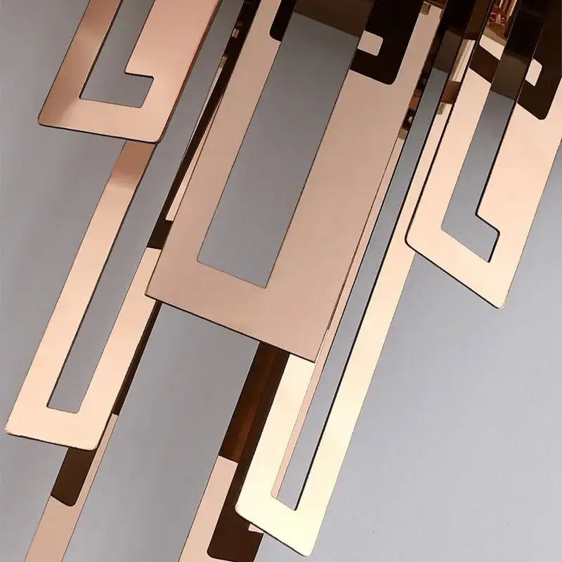 Modern geometric gold crystal wall lamp bedroom sconce