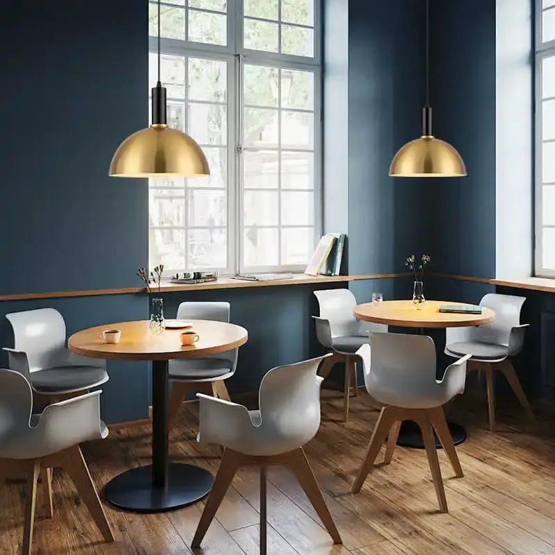 Modern geometric gold nordic chandelier for kitchen and living room