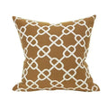 Modern geometric jacquard cushion cover brown & white living room cheetah