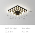 Modern geometric led black chandelier acrylic ceiling lamp living room