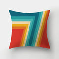 Modern geometric stripe patchwork pillow case set living room decor
