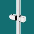 Modern geometric white & black shower slide rail holder bracket bathroom