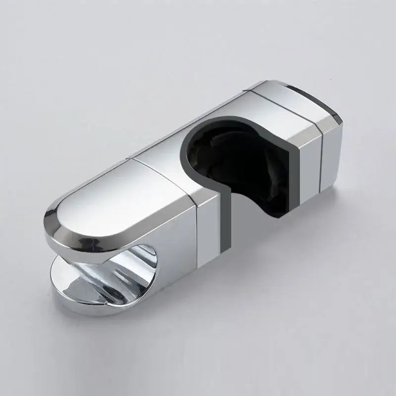 Modern geometric white & black shower slide rail holder bracket bathroom