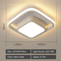 Modern geometric white led ceiling light for living room