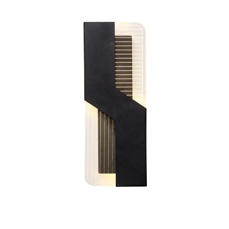 Modern geometric white led wall lamp bedroom sconce