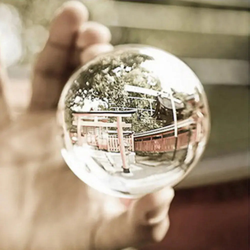 Modern glass crystal ball photography prop living room decor