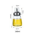Modern glass seasoning storage bottle set for kitchen organization