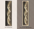 Modern gold abstract wall lamp living room illuminated art