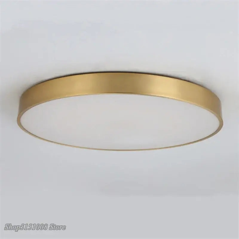 Modern gold acrylic led ceiling light for living room