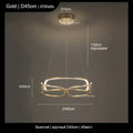 Modern gold adara luxury led chandelier dining room pendant light