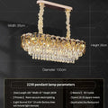 Modern gold and amber decorbites crystal chandelier dining room light