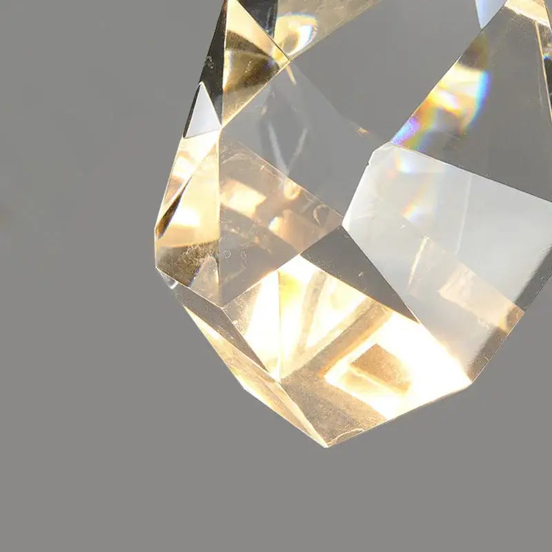 Modern gold and black crystal wall sconce bedroom led light