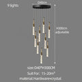 Modern gold and black decorbites crystal chandelier living room light