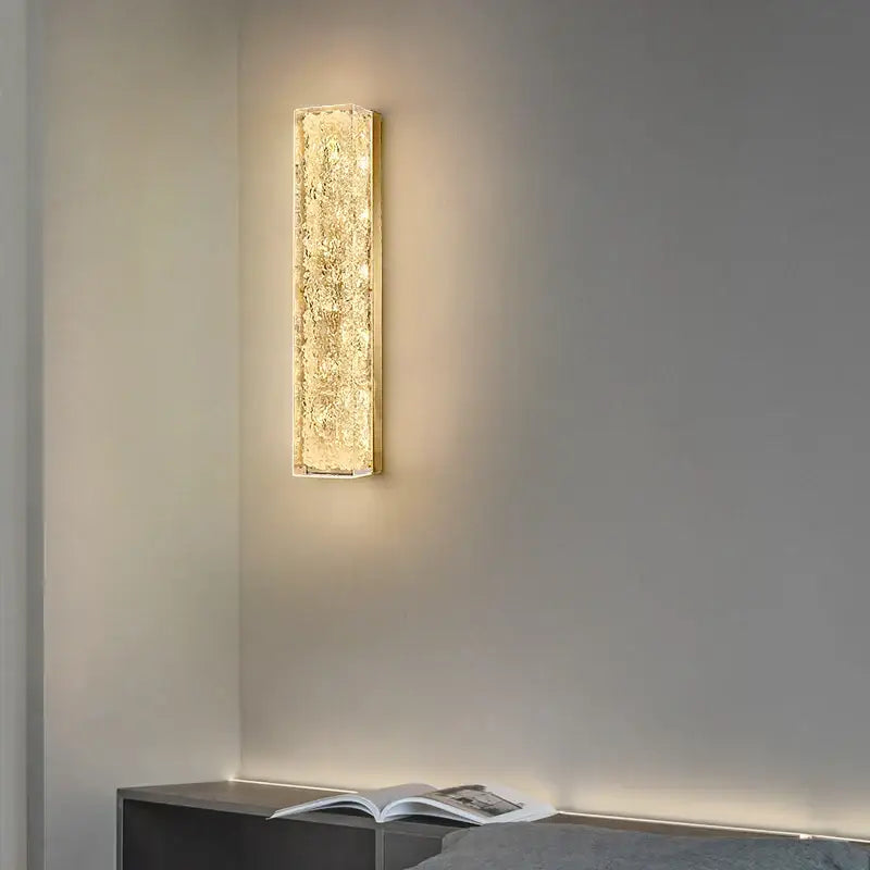 Modern gold and black led bedroom wall lamp