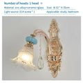 Modern gold and blue duplex ceramic crystal pendant lamp living room
