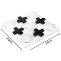 Modern gold and clear acrylic tic-tac-toe chessboard set living room decor