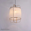Modern gold and glass pendant light fixture for dining room