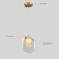 Modern gold and glass pendant lights for dining room