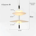Modern gold and white designer saucer ufo pendant light living room
