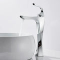 Modern gold angular basin faucet bathroom fixture
