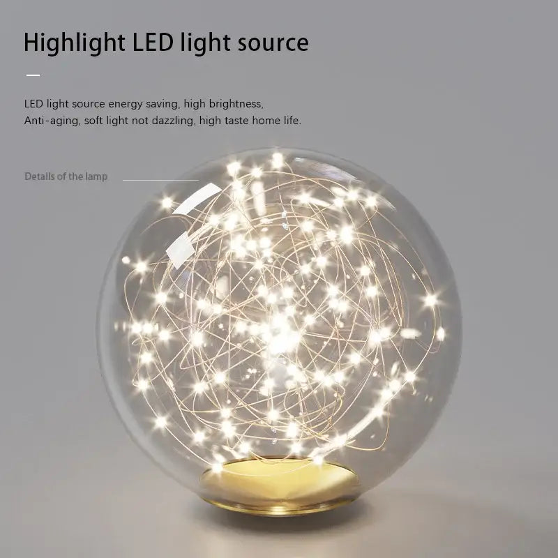 Modern gold ball g9 led ceiling chandelier for dining room
