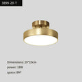 Modern gold black copper led ceiling light living room spotlight