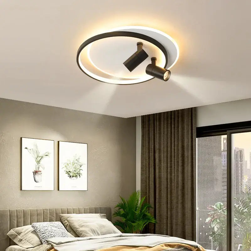 Modern gold & black decorbites dimmable led ceiling lights living room