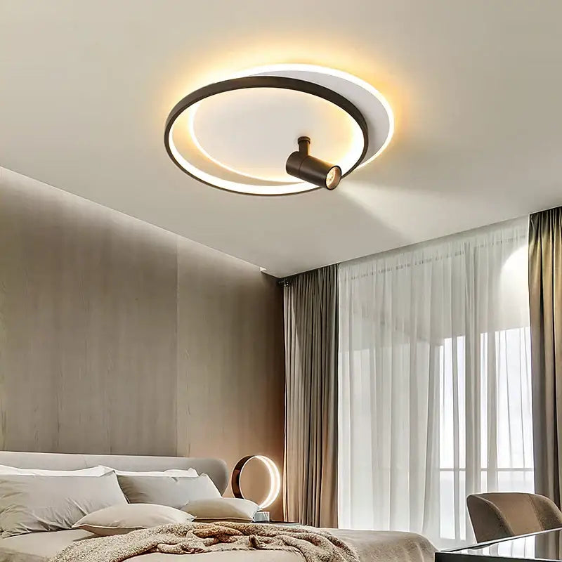 Modern gold & black decorbites dimmable led ceiling lights living room