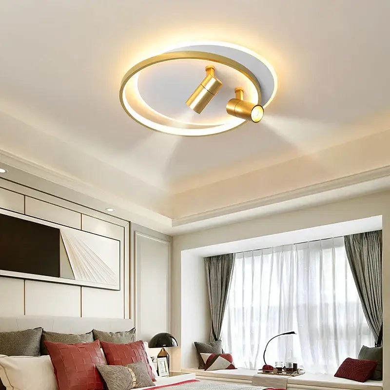 Modern gold & black decorbites dimmable led ceiling lights living room