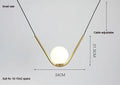Modern gold & black pendant light dining room spherical glass trio
