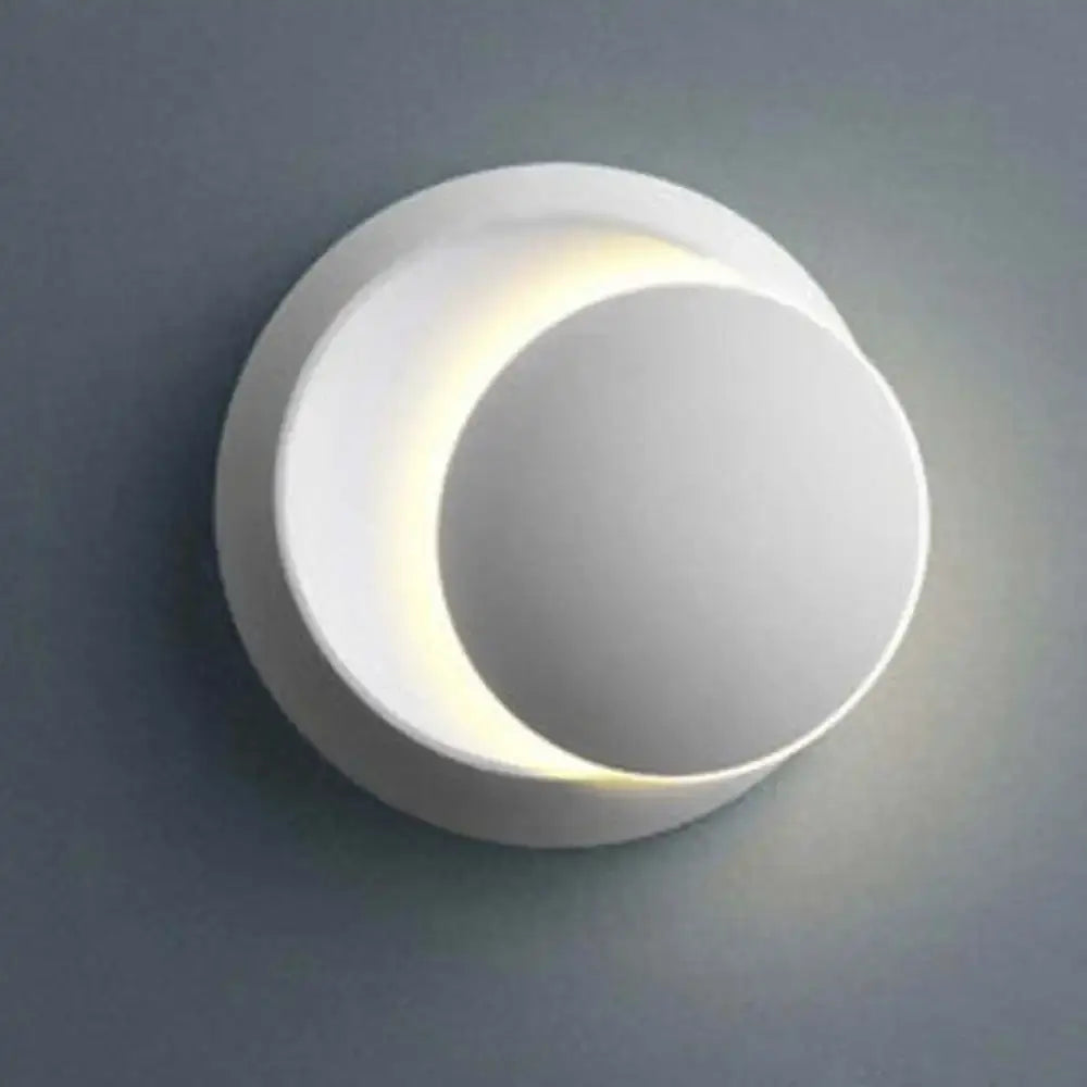 Modern gold black & white decorbites adjustable led crescent wall light