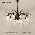 Modern gold branching decorbites crystal chandelier for living room